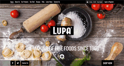 Desktop Screenshot of lupafoods.co.uk